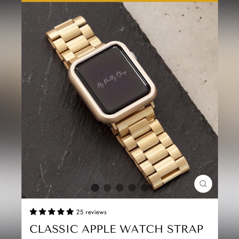GOLD Apple Watch Strap & Watch Face Cover